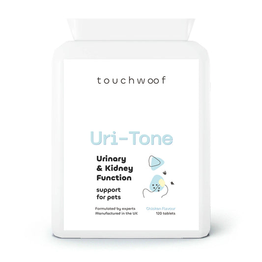 Uri-Tone Urinary and kidney function support for pets 120 tablets front.